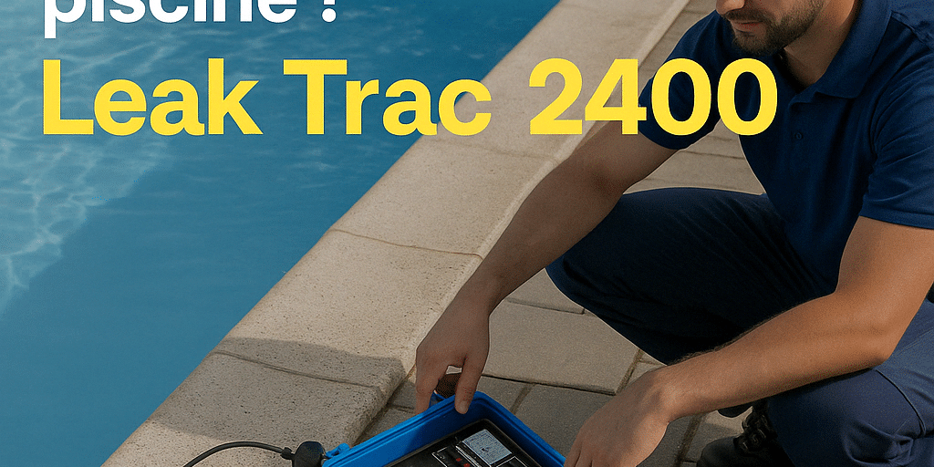 détection fuite piscine sans vidange – leak trac 2400 asd canalisation Image illustrant l’utilisation du Leak Trac 2400, une technologie de détection de fuite piscine sans vidange. Visuel réalisé pour ASD Canalisation, expert en recherche de fuite à Nîmes, Gard, Vaucluse, Hérault et Bouches-du-Rhône.